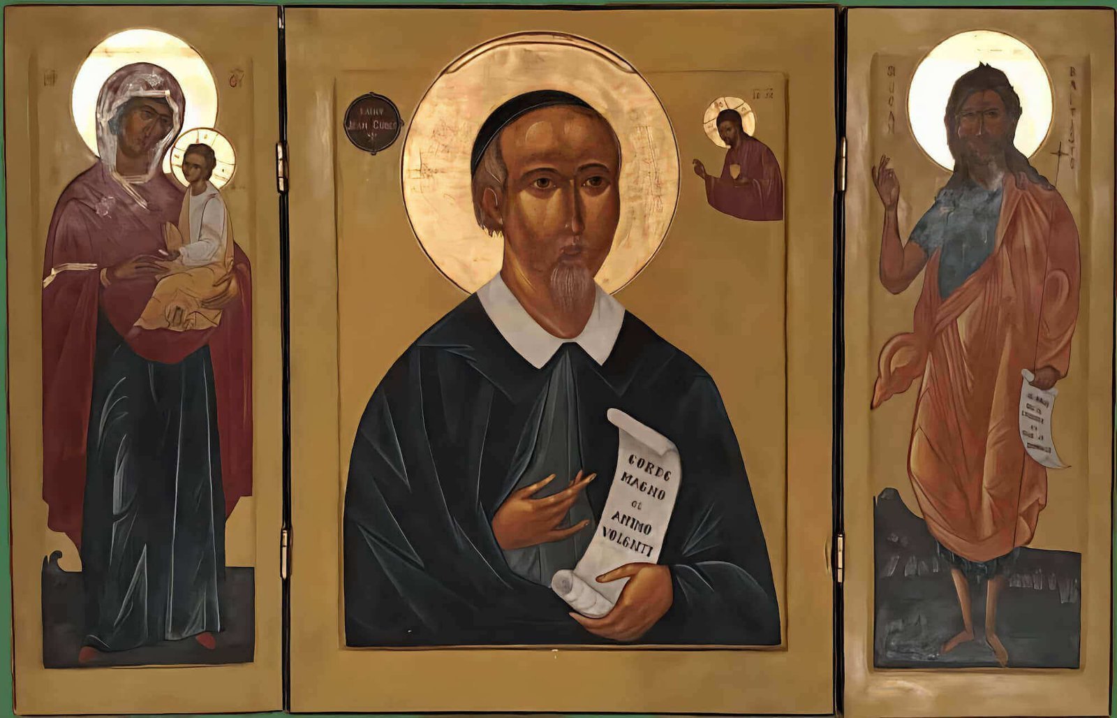 Triptyque de Champboisé : Marie, saint Jean Eudes et saint Jean-Baptiste