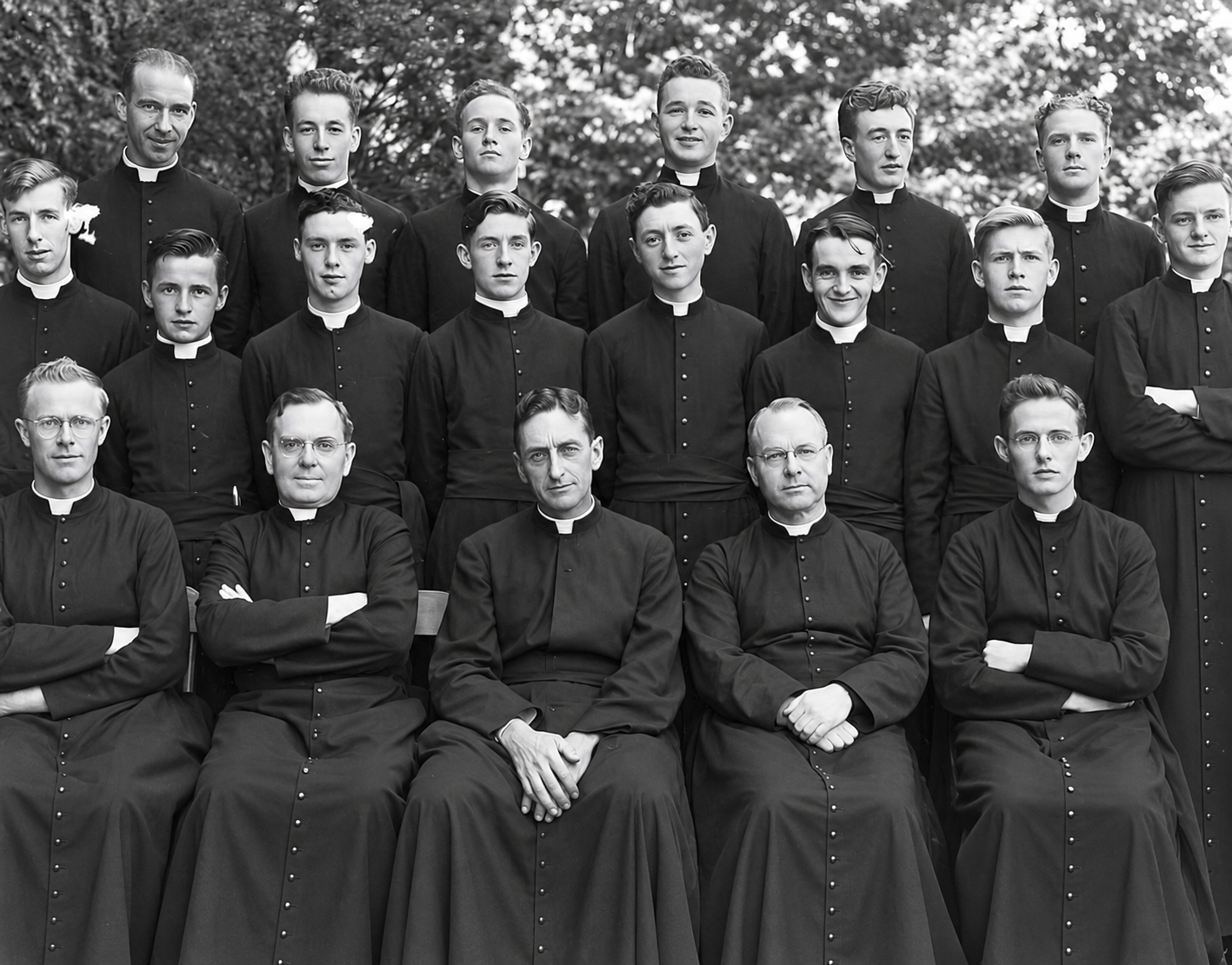 Groupe de séminaristes en 1947